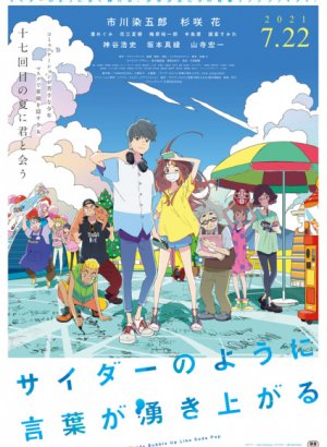 Постер Слова пузырятся подобно газировке